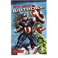 Tarjeta de cumpleaños para niños- tarjeta de cumpleaños de Marvel- tarjeta de cumpleaños